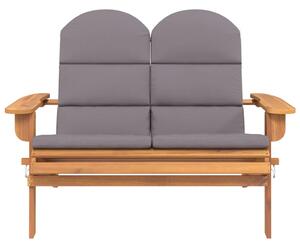 Adirondack Záhradná lavička s vankúšmi 126 cm masívna akácia