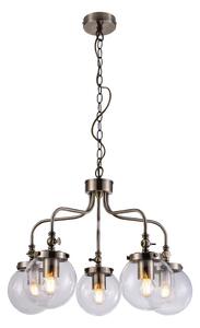 Luster na reťazi BALLET 5xE27/40W/230V matný chróm