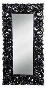 Dizajnové nástenné zrkadlo Kathleen 180 cm čierne