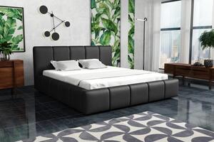 ZET, VALERA 140x200 moderná čalúnená posteľ s úložným priestorom