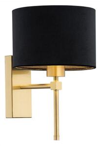 Argon 8050 - Nástenná lampa ABBANO 1xE27/15W/230V mosadz/čierna
