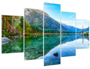 Obraz - Jazero Hintersee (150x105 cm)