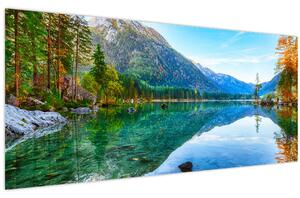 Obraz - Jazero Hintersee (120x50 cm)