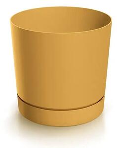 Prosperplast plastový kvetináč Tubo P mustard Ø 15 cm