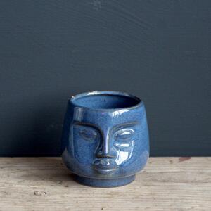 Kvetináč head blue Ø 6 cm