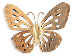 Nástenná dekorácia v zlatej farbe Tanelorn Butterfly