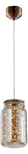 Klausen 142029 - LED Luster na lanku JAR LED/5W/230V medená/drevo