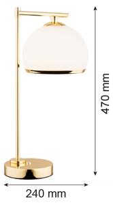 Argon 8120 - Stolná lampa MARBELLA 1xE27/15W/230V mosadz