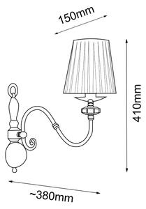 Amplex 8395 - Nástenná lampa LILOSA 1xE14/10W/230V