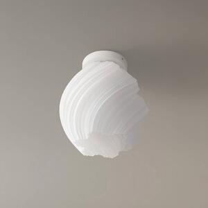 Stropné svietidlo Lindby Nuvia, výška 32 cm, biele, 3D tlač, Biela / opálová, Obývacia izba / jedáleň, Moderný, Závesné svietidlo