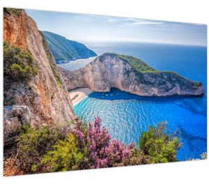 Obraz - Pláž Navagio, Grécko (90x60 cm)