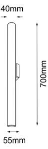 Amplex 8877 - Nástenné svietidlo AKADI 2xGU10-MR11/15W/230V