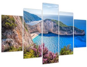 Obraz - Pláž Navagio, Grécko (150x105 cm)