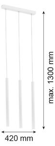 Argon 6178 - Luster na lanku ETNA 3xG9/6W/230V biela
