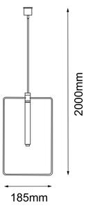 Amplex 8288 - Luster na lanku FARO 1xG9/10W/230V