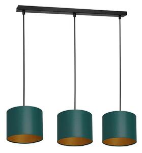 Luster na lanku ARDEN 3xE27/60W/230V zelená/zlatá