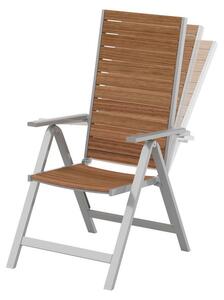 Florabest Hliníková stolička s eukalyptovým drevom (100320524)