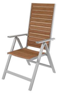 Florabest Hliníková stolička s eukalyptovým drevom (100320524)