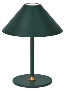 Halo Design 800827 stolná lampa Hygge na batérie, tmavo zelená, 3W, 20cm