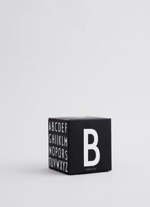 Porcelánový hrnček/dózička Letters black R, 300 ml
