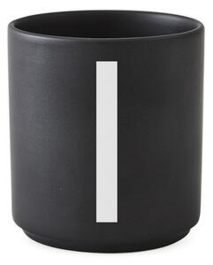 Porcelánový hrnček/dózička Letters black H, 300 ml