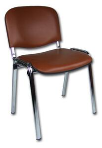 Konferenčná stolička ISO eko-koža CHROM Okrová D28 EKO