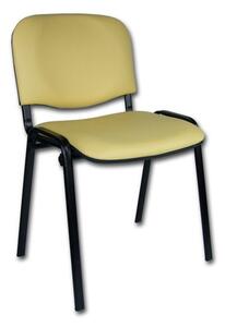 Konferenčná stolička ISO eko-koža Žltozelená D5 EKO