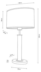 Spot-Light 7017400211524 - Stolná lampa MERCEDES 1xE27/40W/230V dub