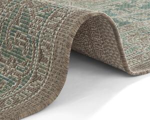 NORTHRUGS - Hanse Home koberce Kusový koberec Jaffa 103877 Taupe / Green - 140x200 cm