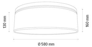 Spot-Light 4047400311531 - Stropné svietidlo BENITA 4xE27/25W/230V dub
