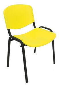 Konferenčná plastová stolička ISO Žltá