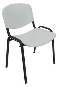 Konferenčná plastová stolička ISO Biela