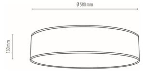 Spot-Light 47915802 - Stropné svietidlo BOHO 4xE27/25W/230V pr. 58 cm biela