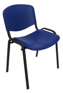 Konferenčná plastová stolička ISO Svetlo modrá