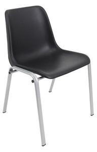 Konferenčná stolička Maxi hliník Čierna