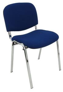 Konferenčná stolička ISO CHROM C6 – tmavo modrá