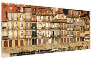 Obraz - Nábrežná štvrť, Portugalsko (120x50 cm)