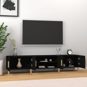 TV skrinka čierna 180x31,5x40 cm spracované drevo