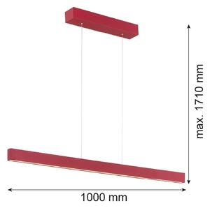 Argon 8304 - LED Luster na lanku BALANS LED/35W/230V 3000K červená