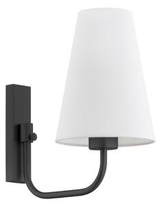 Argon 8376 - Nástenná lampa SAFIANO 1xE27/15W/230V čierna