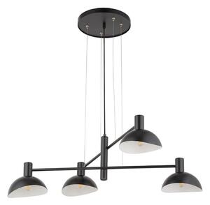 Luster na lanku ARTIS 4xE14/40W/230V čierna