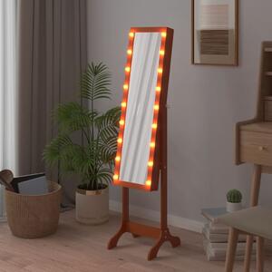 Voľne stojace zrkadlo s LED 34x37x146 cm