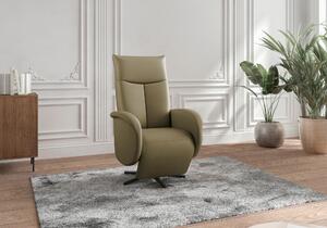 RELAXAČNÉ KRESLO, koža, olivovozelená Sit & More - Online Only obývacie izby, Online Only