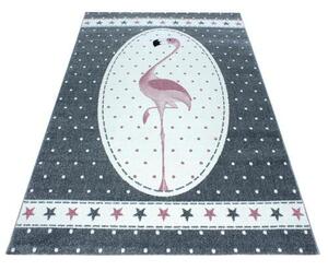 DETSKÝ KOBEREC, 80/150 cm, sivá, biela, pink Ben'n'jen - Detské dekorácie, Online Only