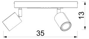 Detské bodové svietidlo FUN 3xGU10/8W/230V modrá/mačka