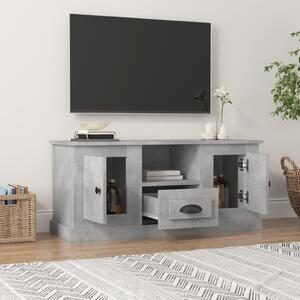 TV skrinka betónová sivá 100x35,5x45 cm kompozitné drevo