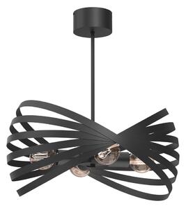 Luster na tyči SPARKLE 4xE27/15W/230V čierna