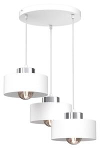 Luster na lanku MARTI 3xE27/15W/230V biela/chróm