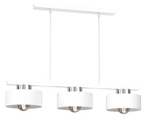 Luster na lanku MARTI 3xE27/15W/230V biela/chróm