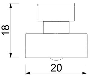 Stropné svietidlo MARTI 1xE27/15W/230V biela/chróm